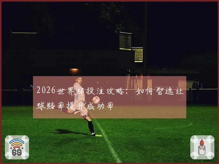 2026世界杯投注攻略：如何智选让球赔率提升成功率